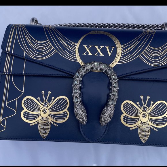 Gucci Dionysus Hand Painted Shoulder Bag in Blue - Picture 13 of 14